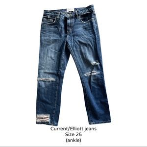 Current/Elliott distressed denim